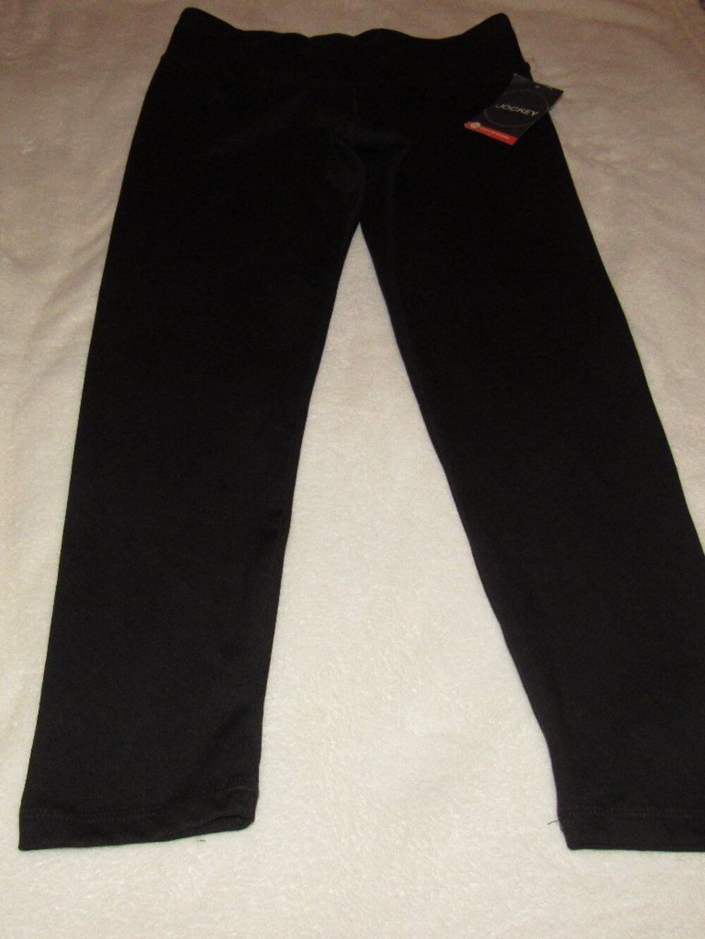 Jockey Black Moisture Wicking Soft Handfeel Legging Size Large NWT